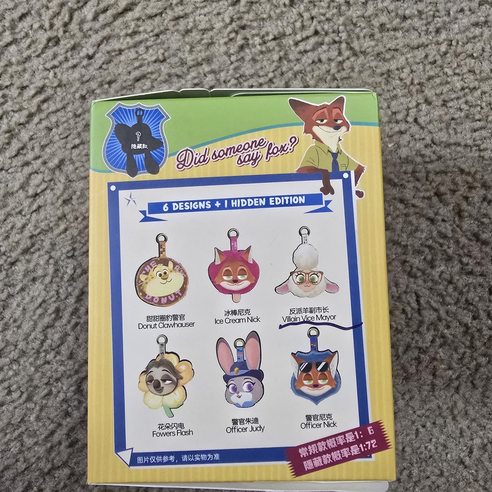 ZooTopia Fox Character Keychain Collection